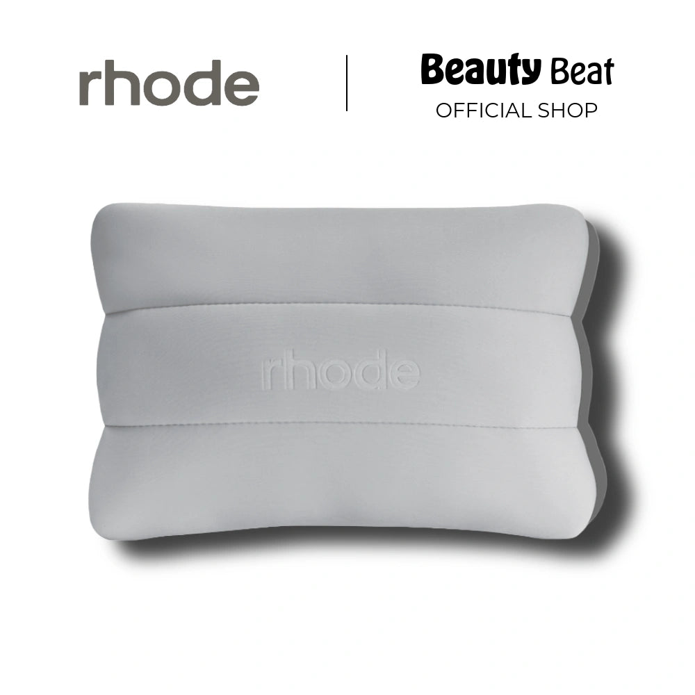 Rhode Bubble Bag – Grey Quilted Vegan Leather Cosmetic Organizer