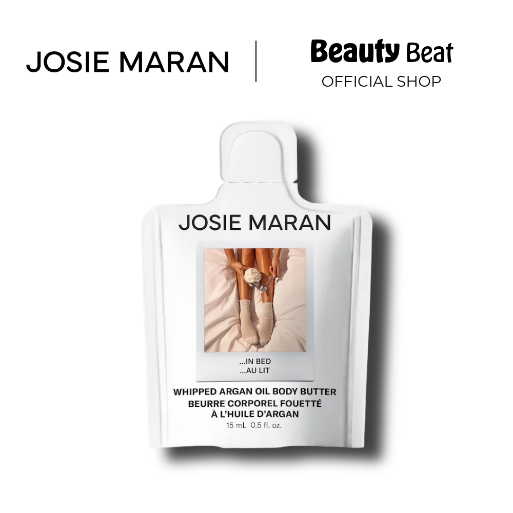 JOSIE MARAN - Whipped Argan Oil Refillable Firming Body Butter (15ml - Golden Hour / Vanilla Vibezzz / Topless Tangerine)