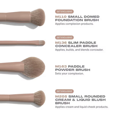 Morphe Iced Mocha 4-Piece Face Brush Set [Limited Edition]