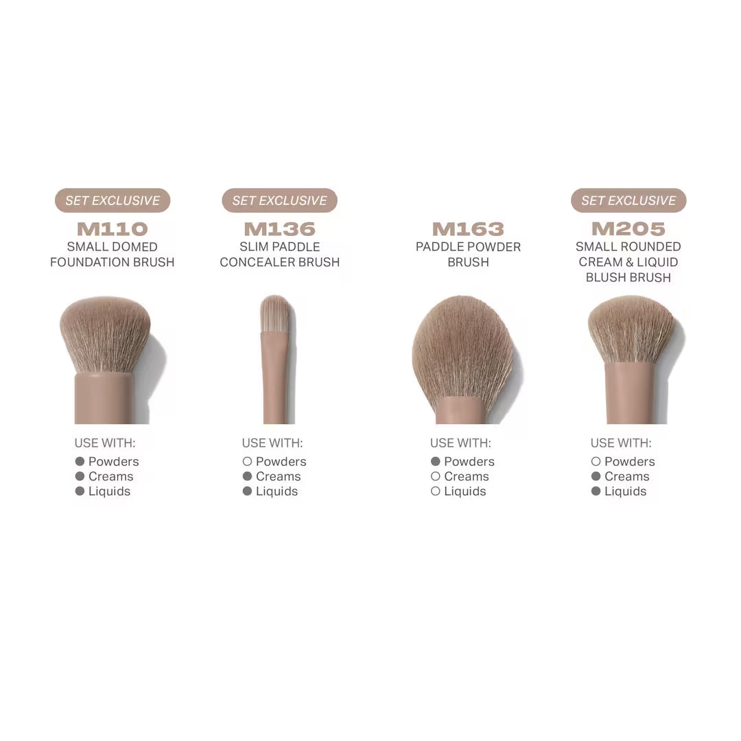 Morphe Iced Mocha 4-Piece Face Brush Set [Limited Edition]