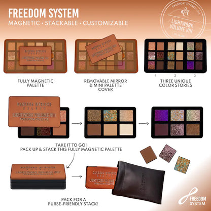 Danessa Myricks LIGHTWORK VIII Freedom Makeup Palette: Magnetic, Customizable, Stackable Palette for Eyes & Face (Limited Edition)