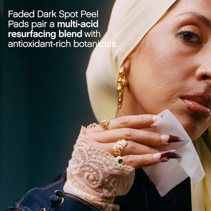 Topicals Faded Brightening Peel Pads for Dark Spots, Discoloration & Uneven Skin Tone (12 pack)