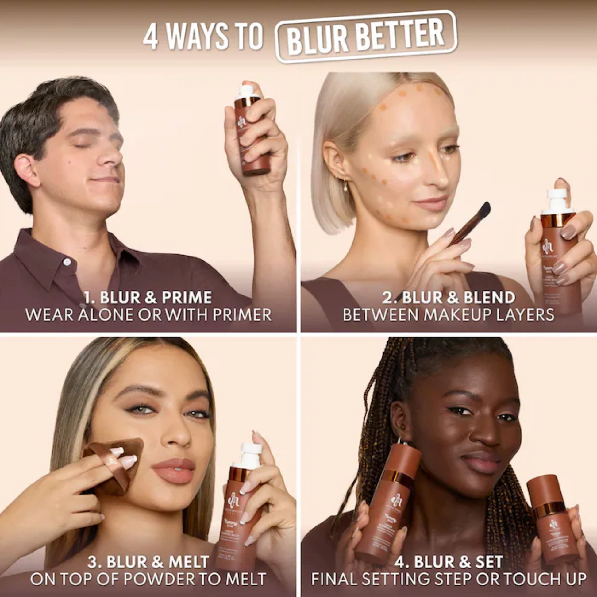 Danessa Myricks Yummy Skin Blurring Balm Setting Spray 100ml – Weightless, hydrating formula for matte, blurred skin finish