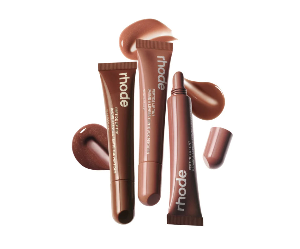 Rhode Summer Peptide Lip Tints (Limited Edition Shades, Colada, Macadamia Butter, Honey Mango)