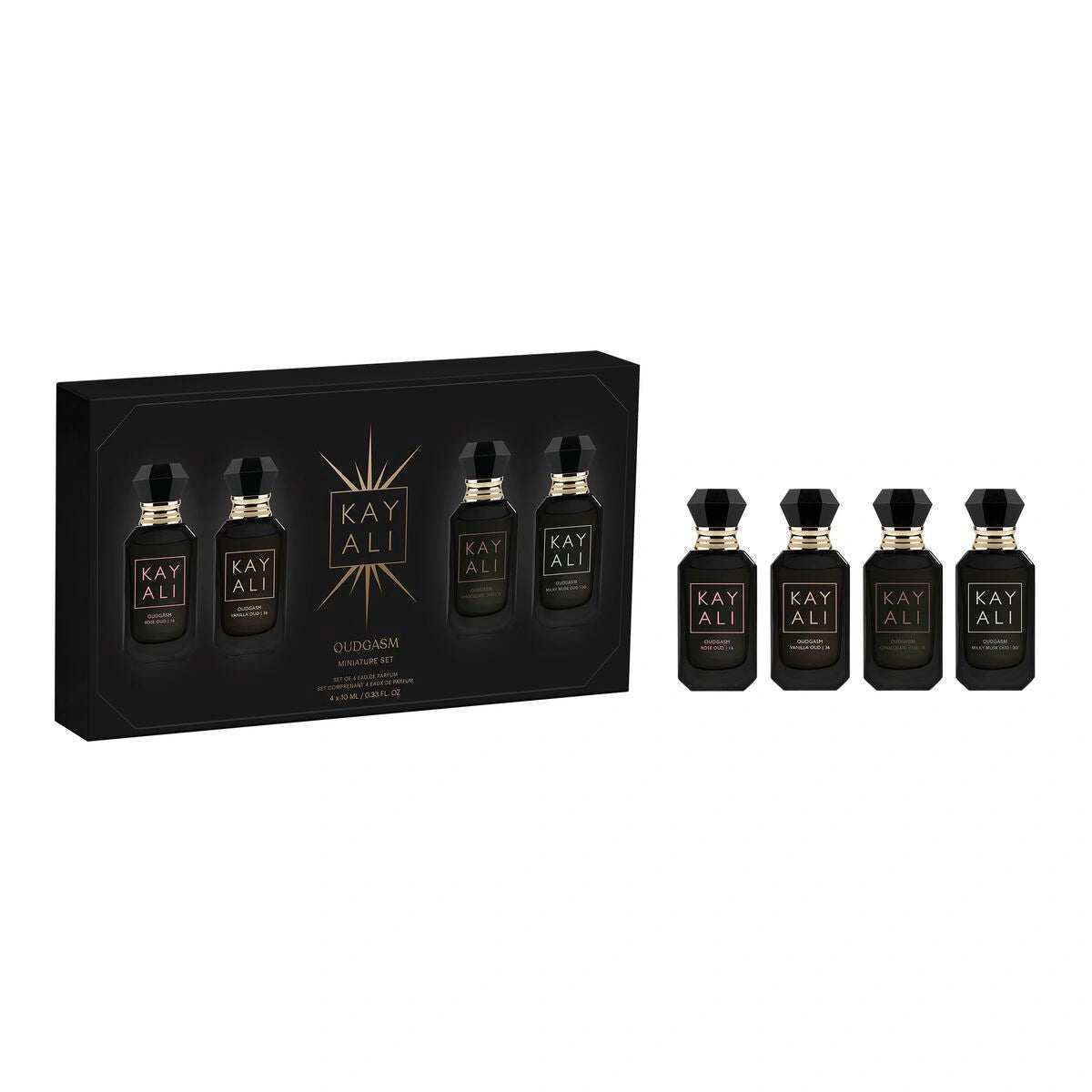 Kayali Oudgasm Miniature Set – Unisex fragrances with oud and floral notes