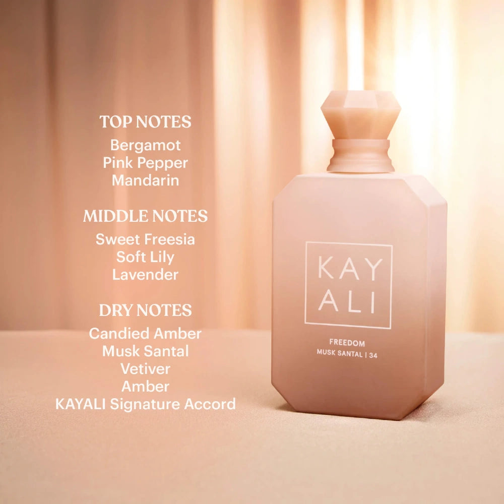 KAYALI Freedom Musk Santal | 34 Eau de Parfum 50ml bottle