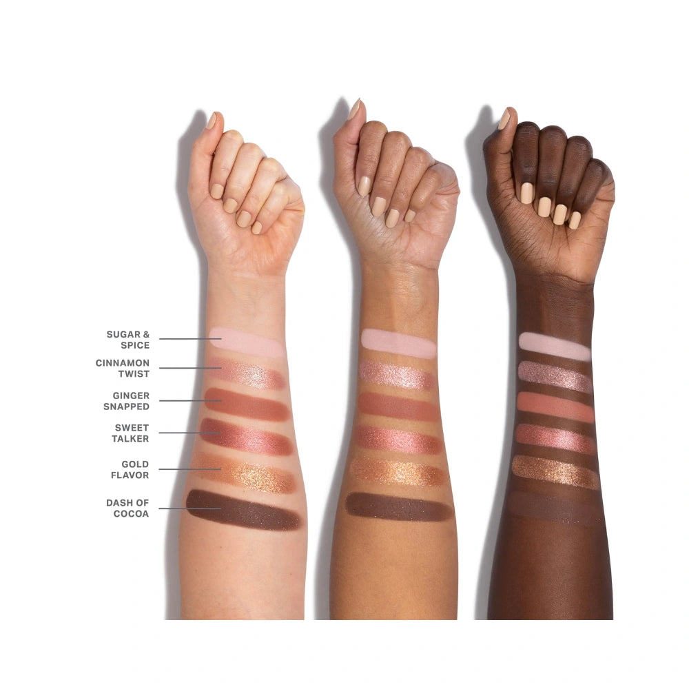Morphe ChromaPlus 6-Pan Eyeshadow Palette Outer Spice - Highly Pigmented Eyeshadow Palette with Matte, Shimmer & Metallic Shades