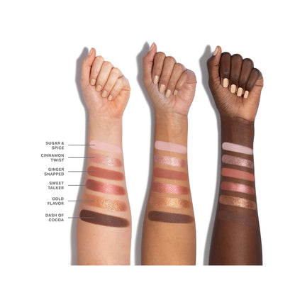 Morphe ChromaPlus 6-Pan Eyeshadow Palette Outer Spice - Highly Pigmented Eyeshadow Palette with Matte, Shimmer & Metallic Shades