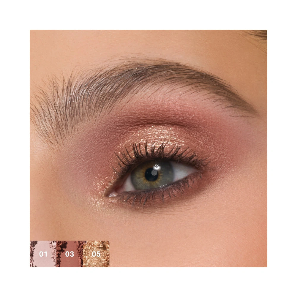 Morphe ChromaPlus 6-Pan Eyeshadow Palette Outer Spice - Highly Pigmented Eyeshadow Palette with Matte, Shimmer & Metallic Shades