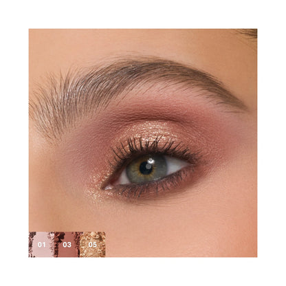 Morphe ChromaPlus 6-Pan Eyeshadow Palette Outer Spice - Highly Pigmented Eyeshadow Palette with Matte, Shimmer & Metallic Shades