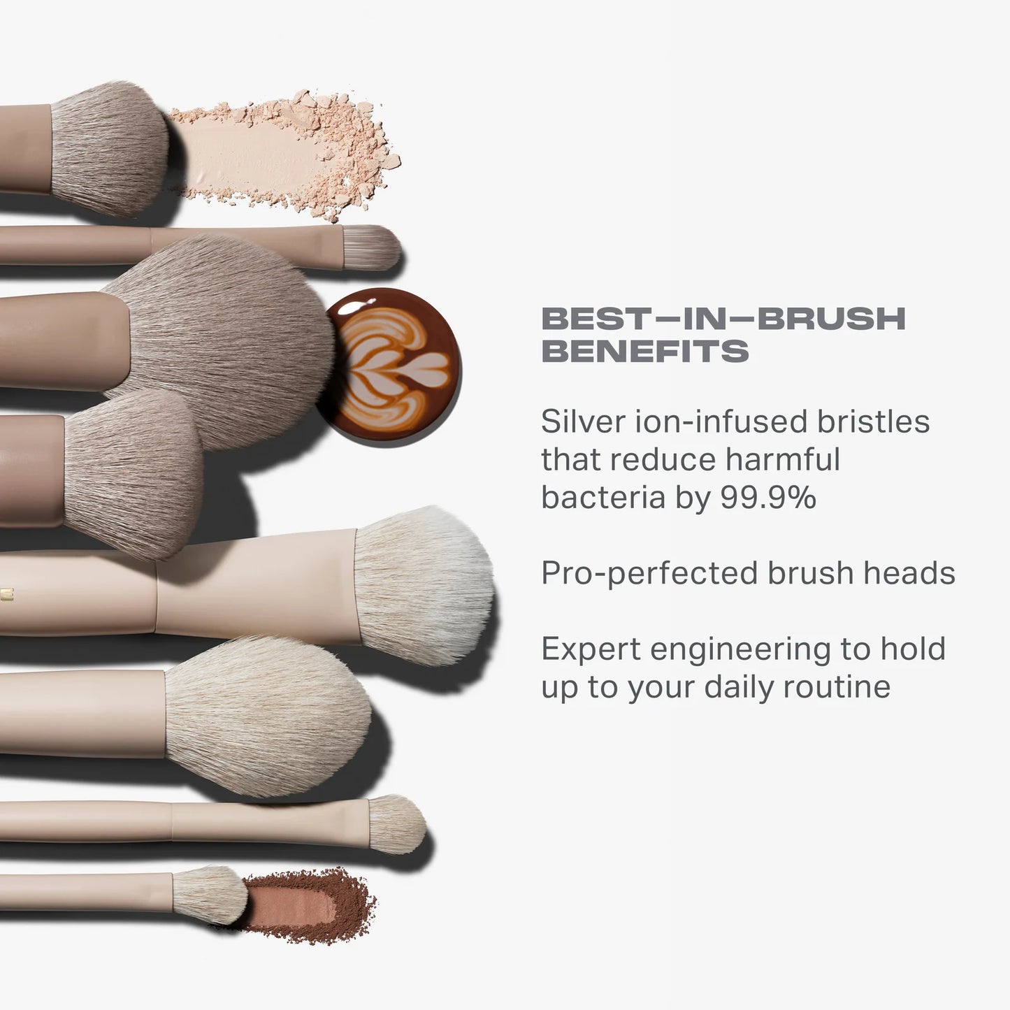 Morphe Iced Mocha 4-Piece Face Brush Set [Limited Edition]