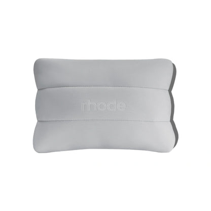 Rhode Bubble Bag – Grey Quilted Vegan Leather Cosmetic Organizer