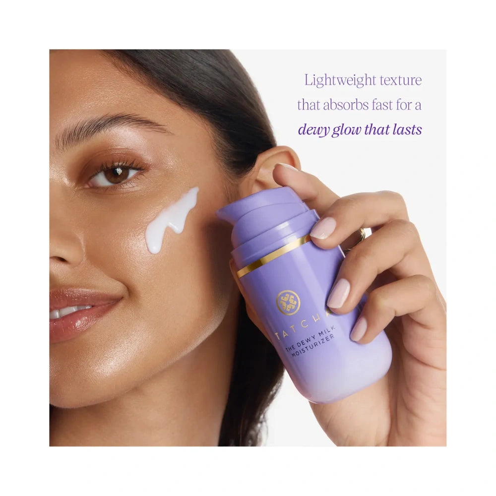Tatcha The Dewy Milk Moisturizer 50ml - Hydrating Cream for Dewy, Glowing Skin with Prebiotics and Zinc Hyaluronate