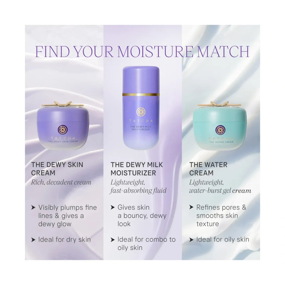 Tatcha The Dewy Milk Moisturizer 50ml - Hydrating Cream for Dewy, Glowing Skin with Prebiotics and Zinc Hyaluronate