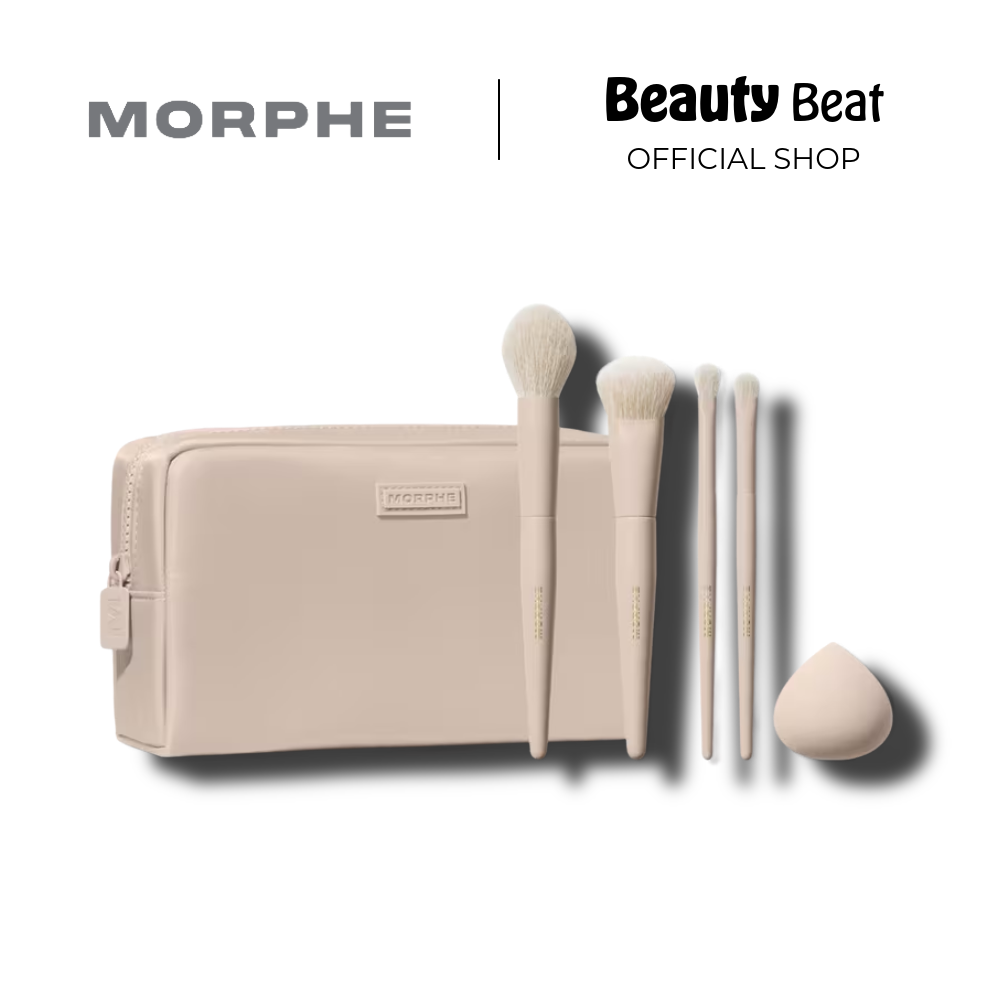 Morphe Oat Latte 5-Piece Face & Eye Brush Set [Limited Edition]