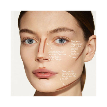 Victoria Beckham Precision Contour Stick Marble - Sculpting Contour Stick for Cheekbones, Jawline & Nose with Squalane and Blue Lotus Wax