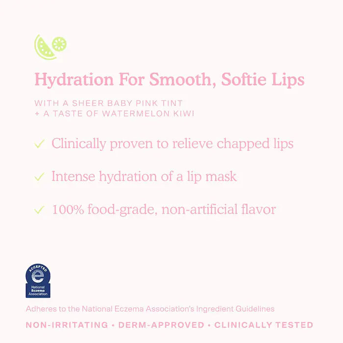 Tower 28 Beauty LipSoftie® Hydrating Tinted Lip Treatment Balm (Mini 5g - Watermelon Kiwi - sheer baby pink)