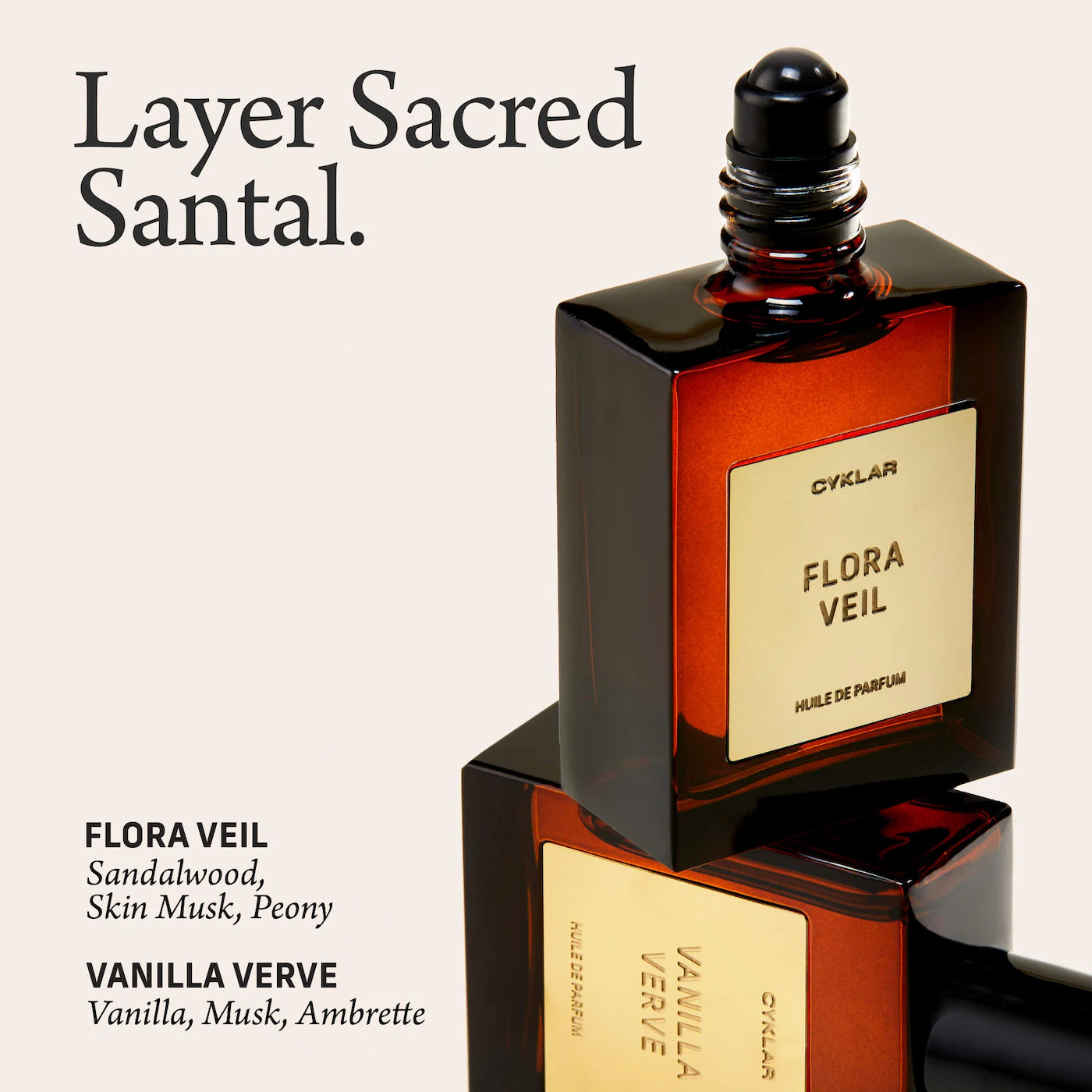 CYKLAR Sacred Santal Roll-On Perfume Oil with Vanilla and Cashmere Wood