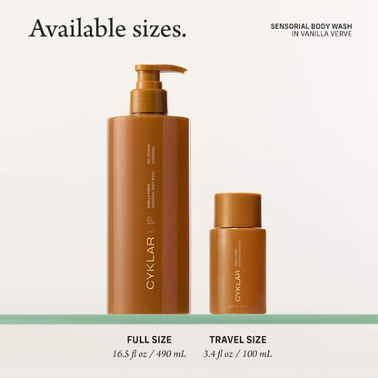 CYKLAR Vanilla Verve Sensorial Body Wash for Moisture Barrier